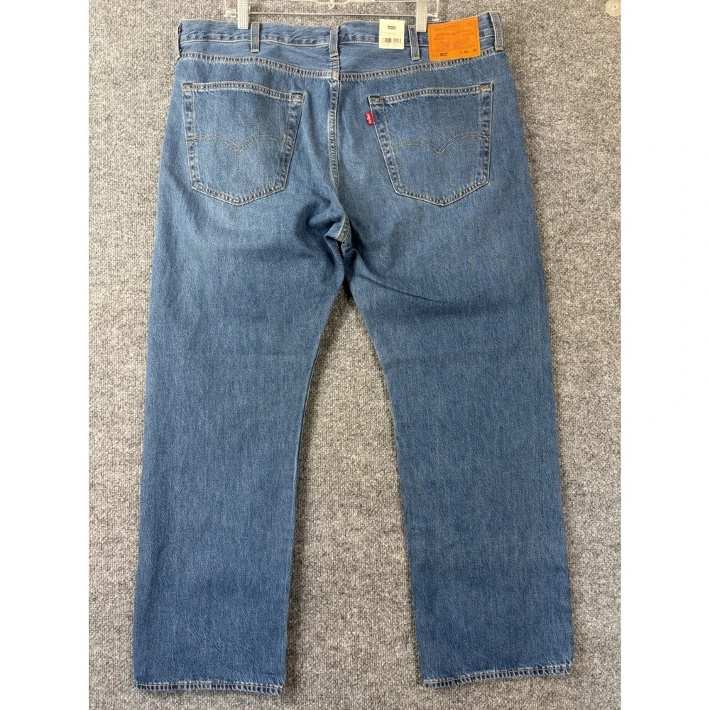 Levi's 501 Jeans Mens 41x29 Blue Original Lightweight Premium Straight Leg Denim